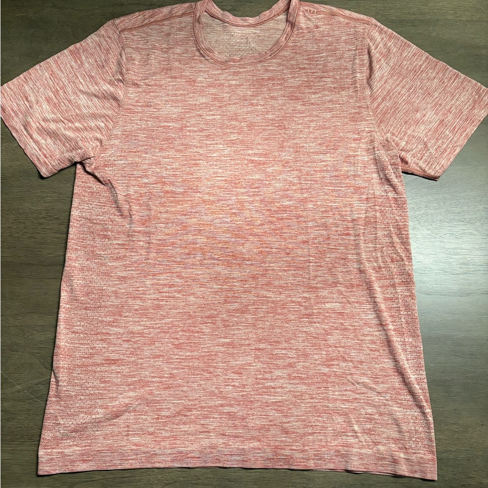Lululemon Metal Vent Tech Surge Short Sleeve Royal Ruby / White Size Large Men’s - Picture 4 of 13